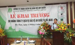 Khai trương chi nhánh Bảo vệ An Quốc ở Hà Nam